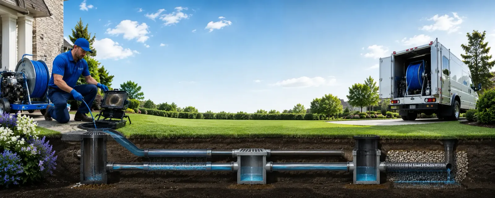 Outdoor drain cleaning information for Columbia, NC